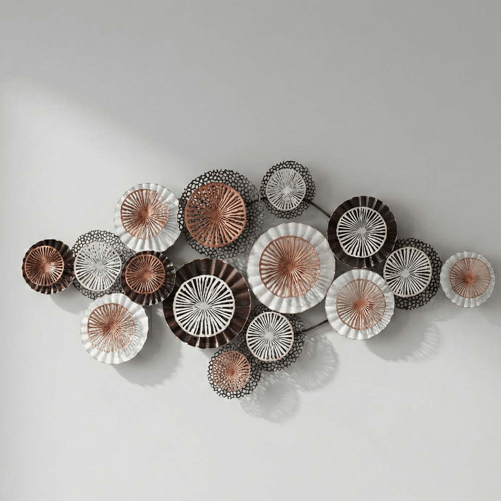 Décoration Murale En Métal Design Cercles - Image 1 of 2