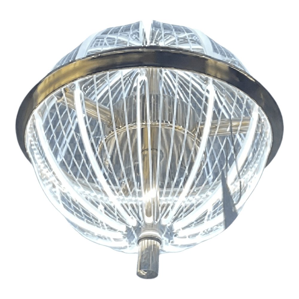 إضاءة معلقة LED من حديد وأكريليك — ذهبي - Image 1 of 1
