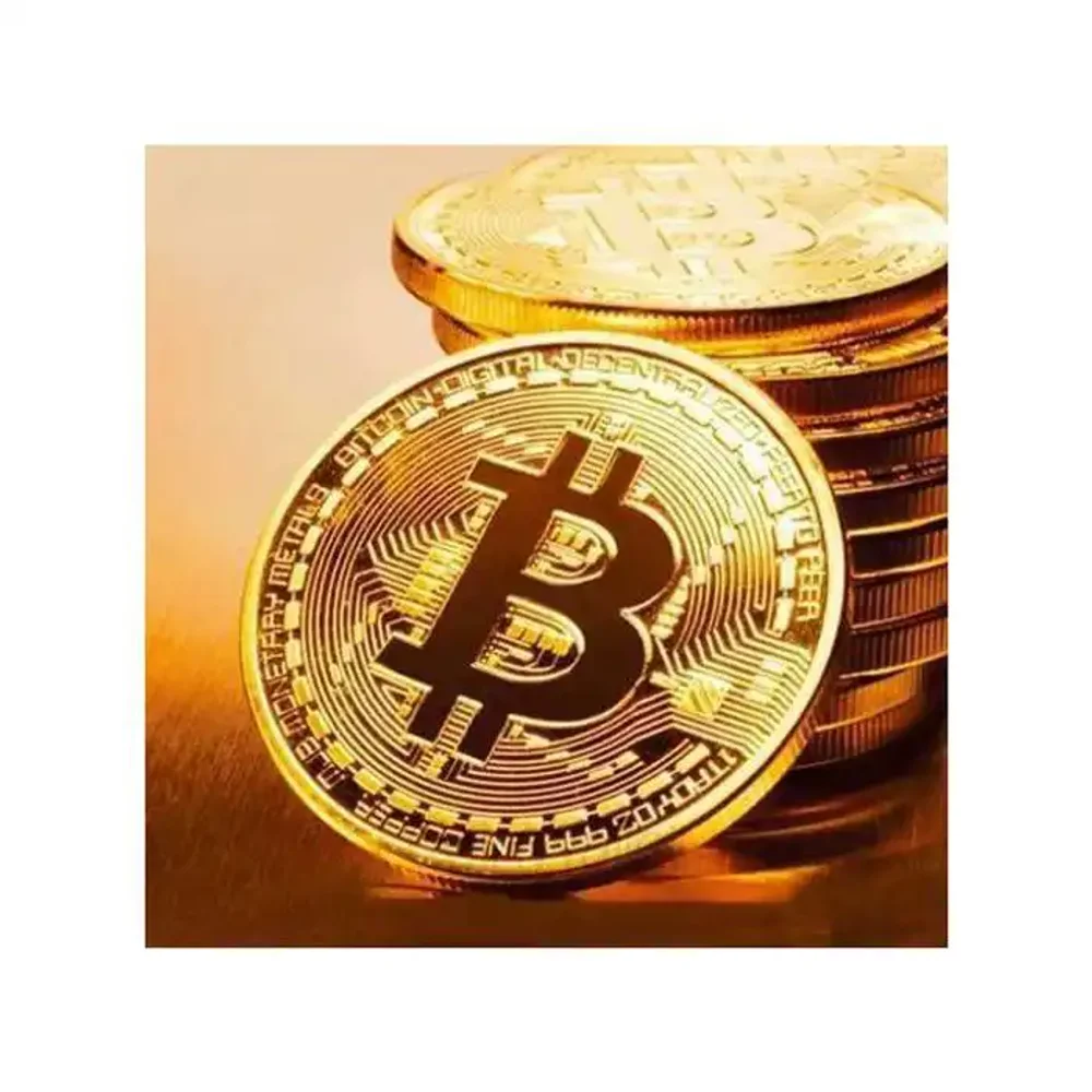 Bitcoin 1 Pièce De Monnaie Souvenir Créatif Cadeau Devise - Image 1 of 4