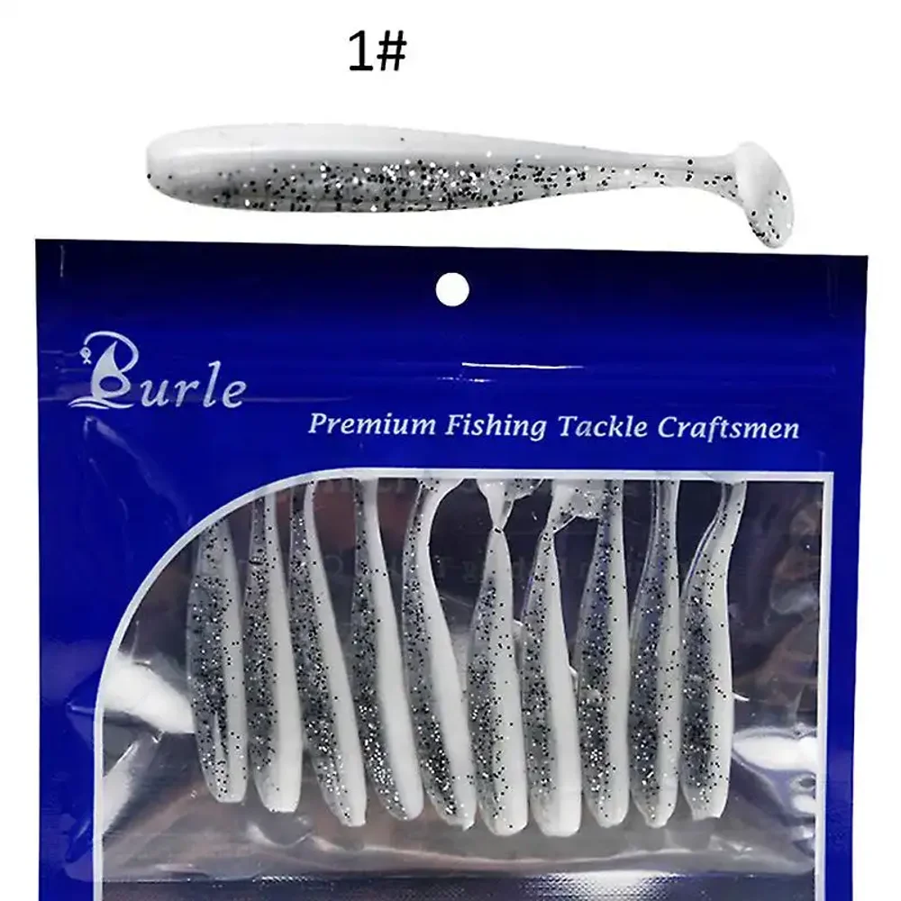 Lot De 10 Leurres Souples En Forme De Poisson, 7 Cm/2 G, Pour La Pêche - Image 1 of 3
