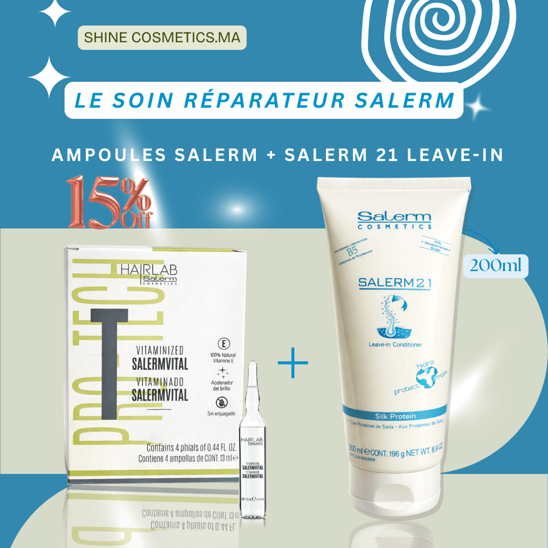 Combo Répration des cheveux Secs et Abîmés