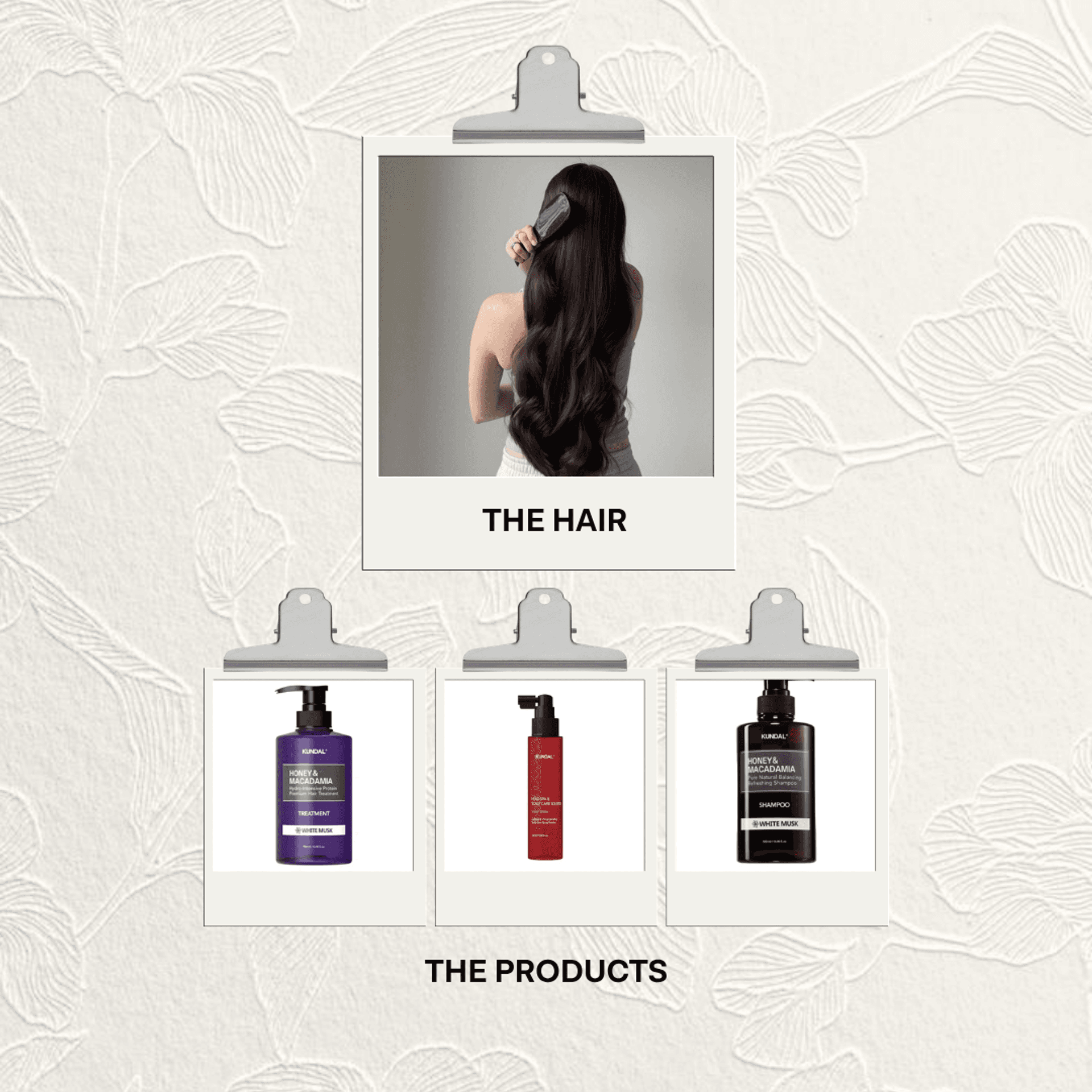 The hair the products