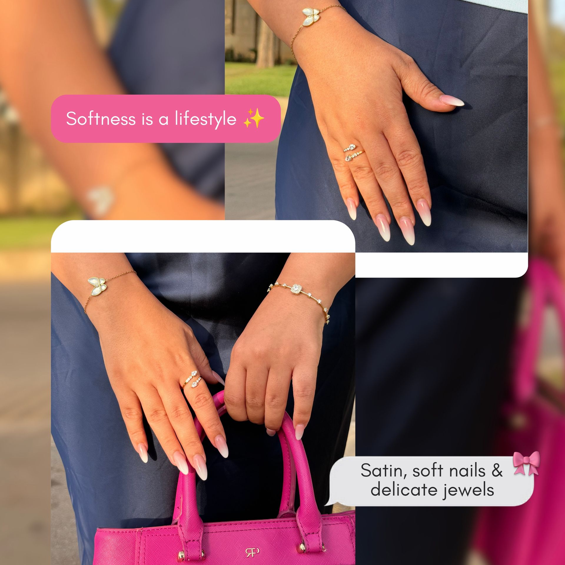 Soft feminine look
