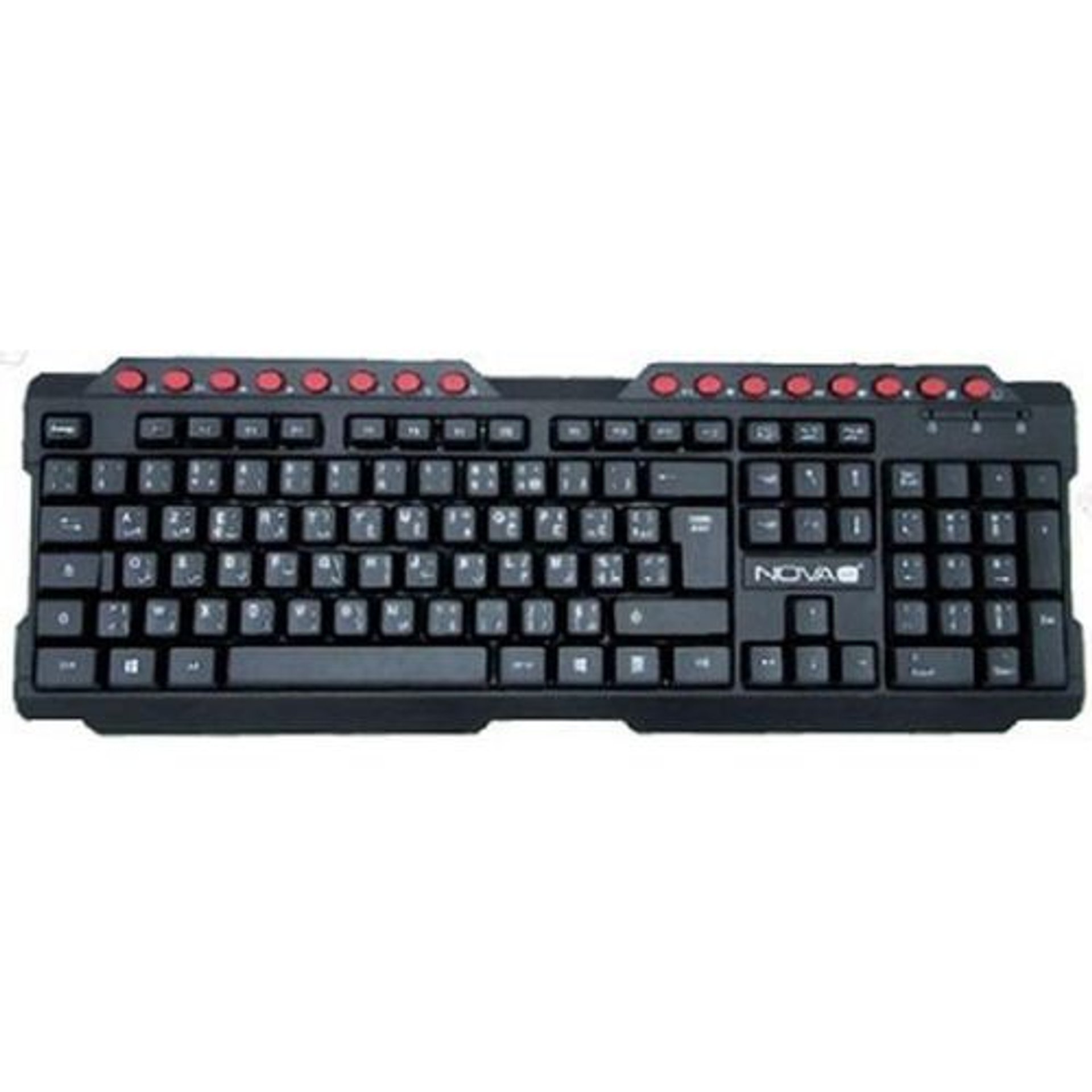 NOVA TECH clavier simple - clavier USB - style élégant - Français / Arabe - Noir - Image 1 of 2