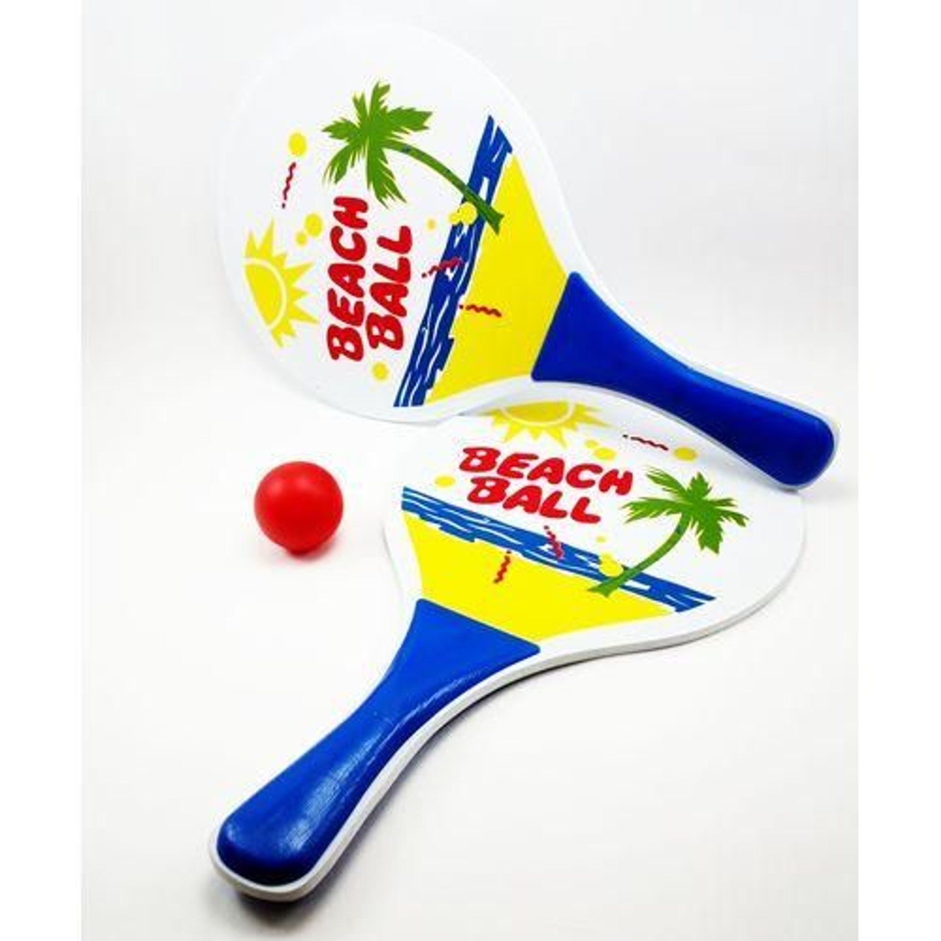 2 raquettes en bois + 1 balle - Image 1 of 1