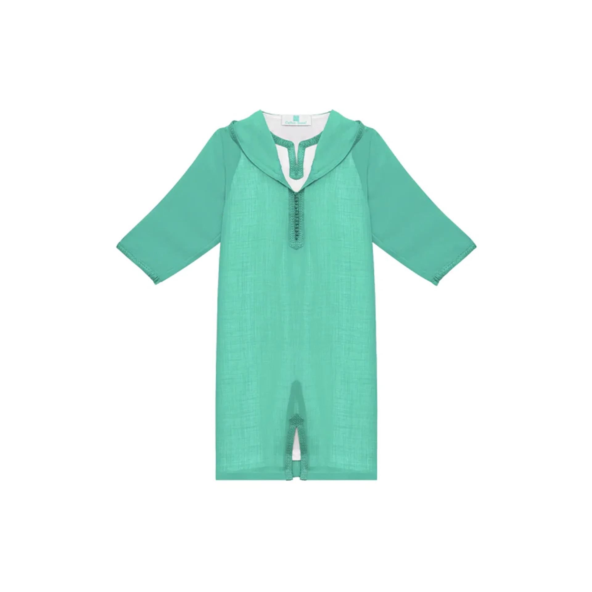 Jellaba Turquoise pour Fille - Image 1 of 4