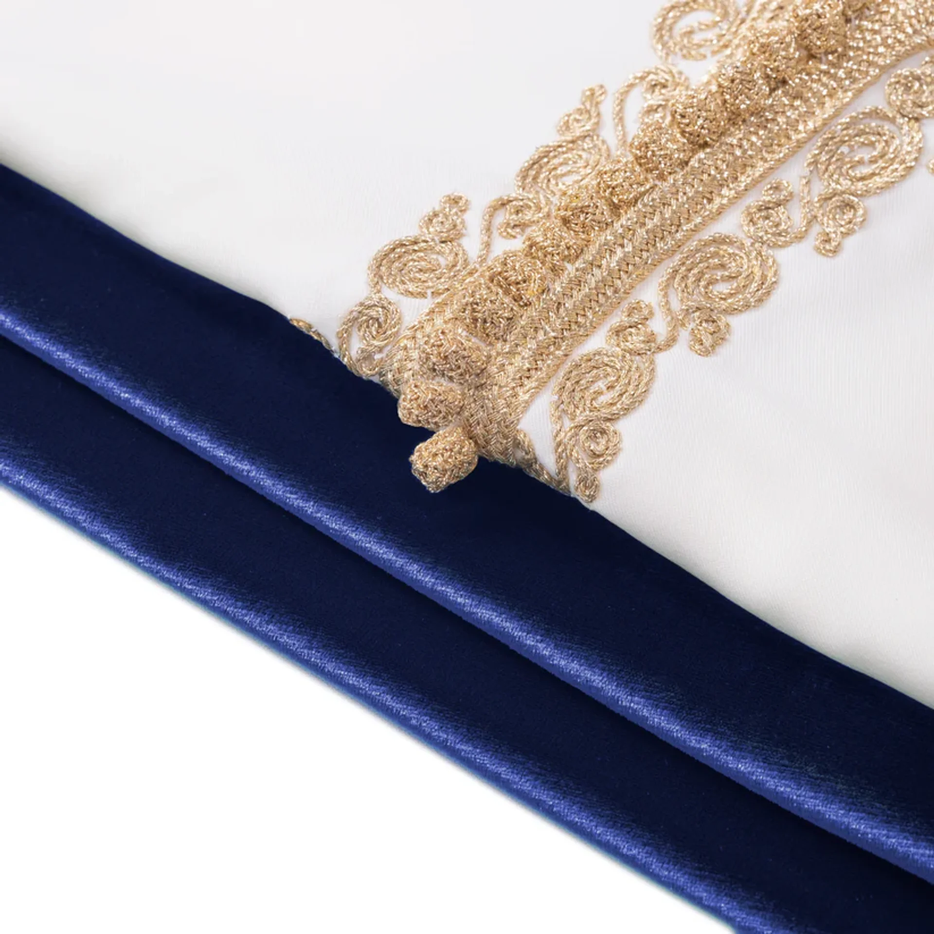 Grenouillère - blanc pour bébé avec selham bleu - Image 1 of 3
