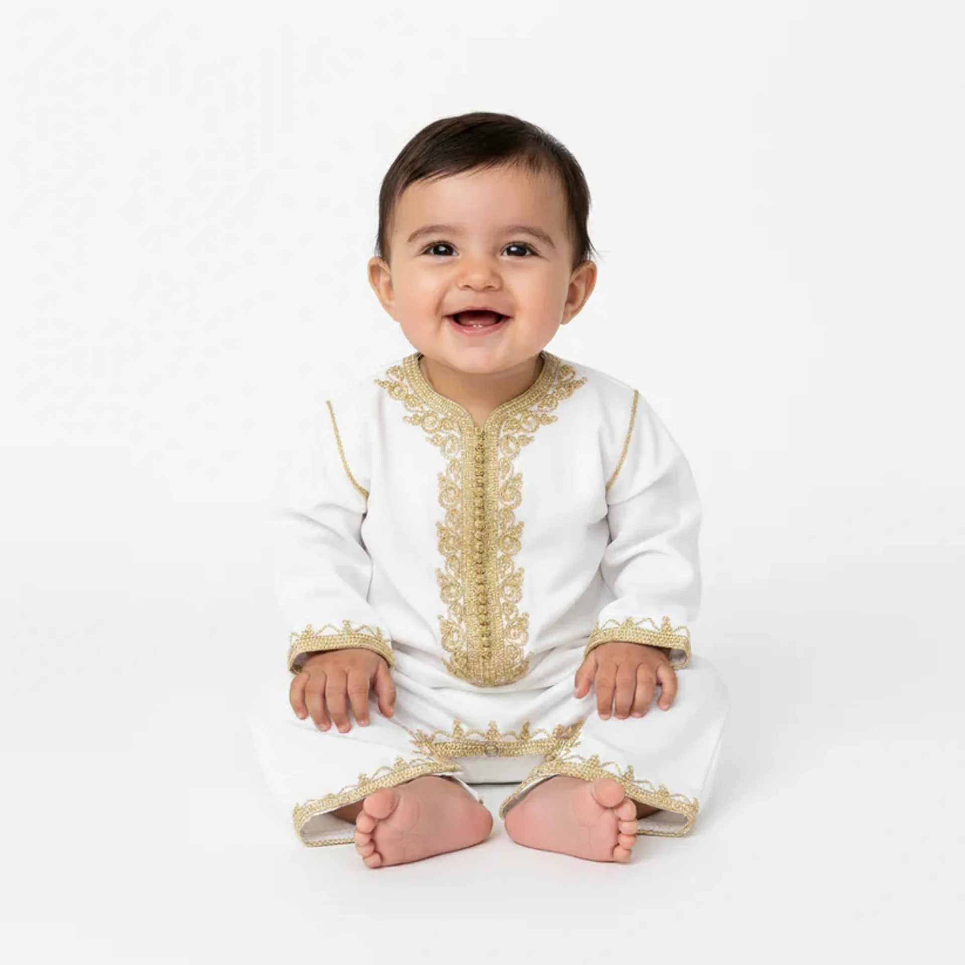Grenouillère - blanc pour bébé sans selham - Image 1 of 1