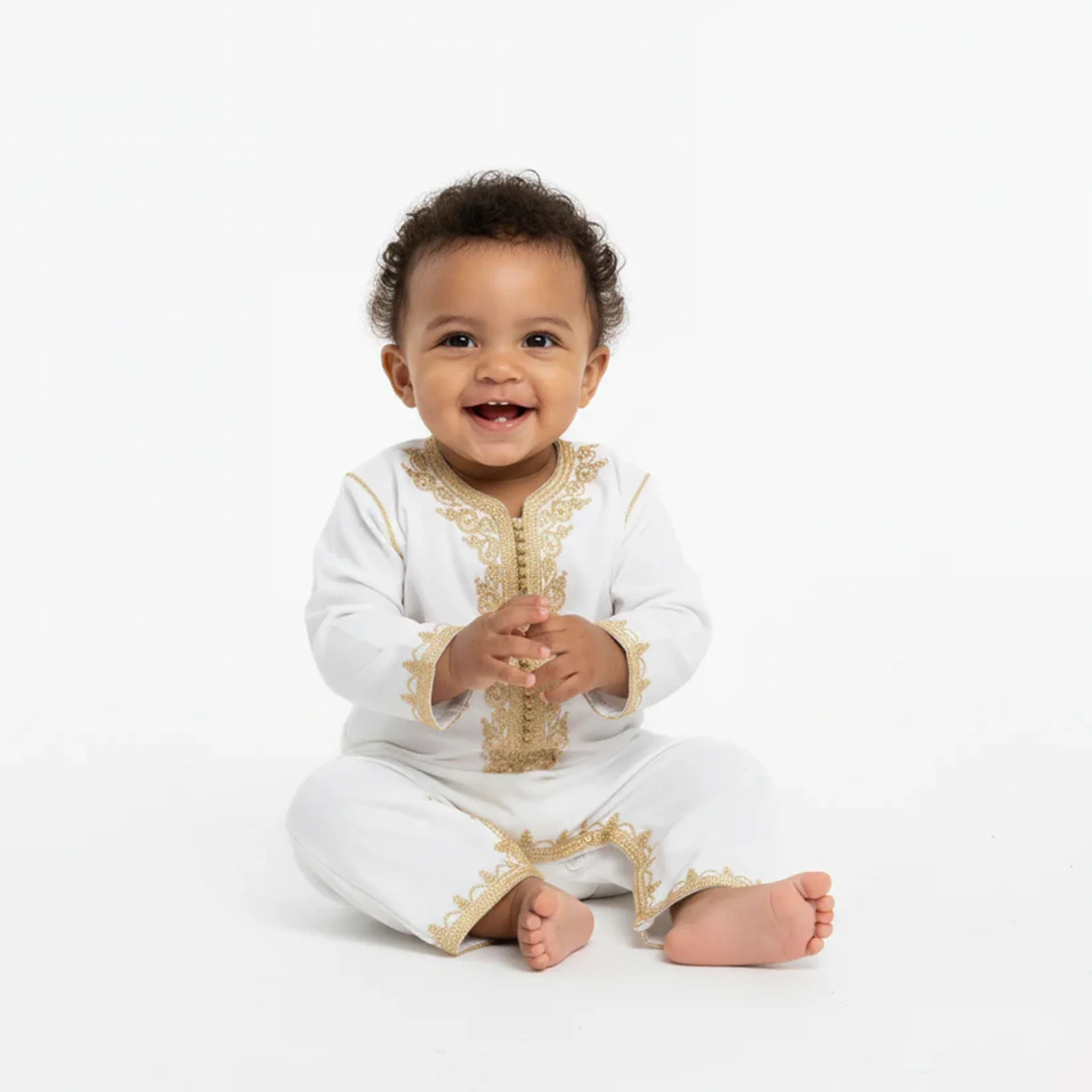 Grenouillère - blanc pour bébé sans selham - Image 1 of 1