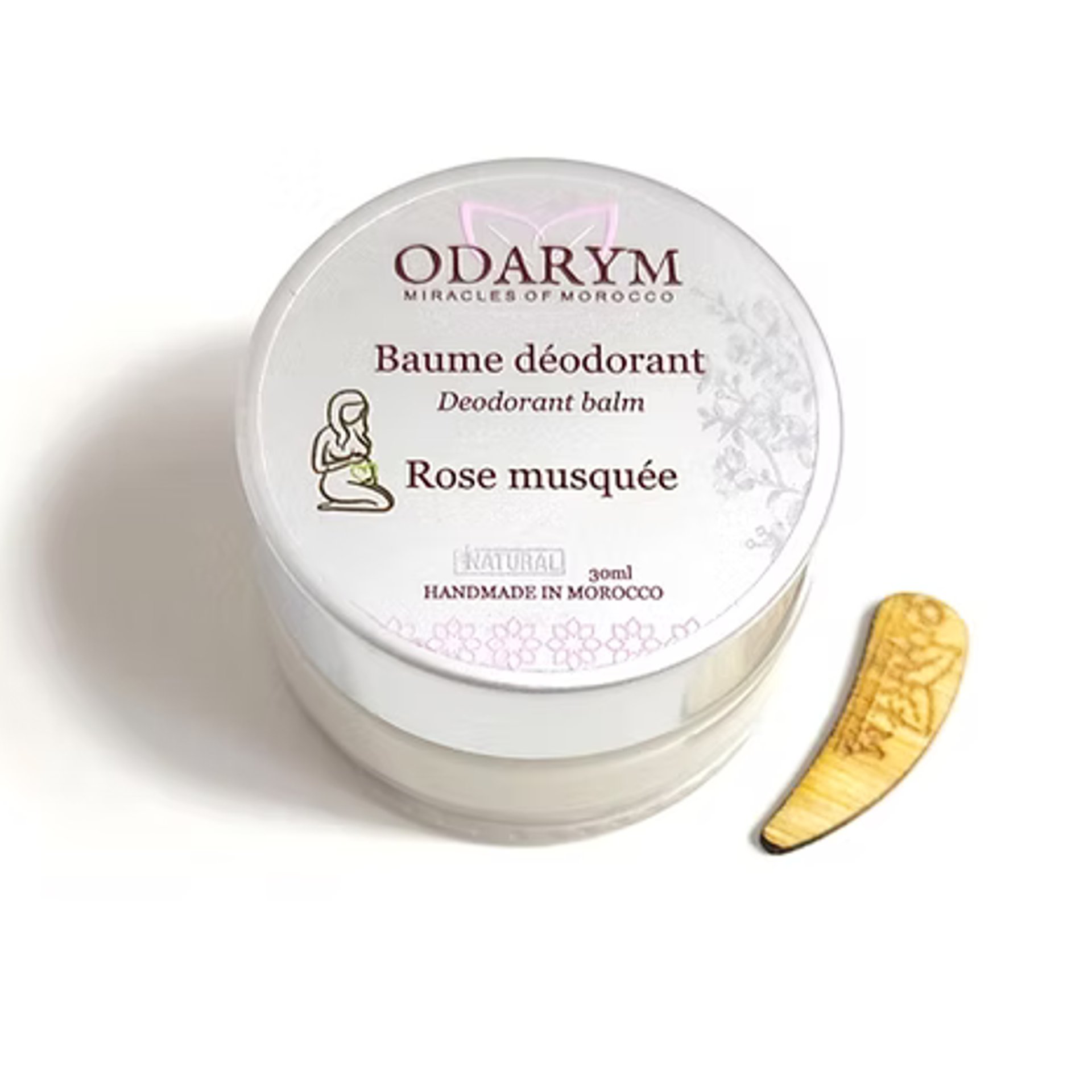 Déodorant Naturel - Sans Aluminium & Efficacité 24h | Rose Musquee Sans He - Image 1 of 4