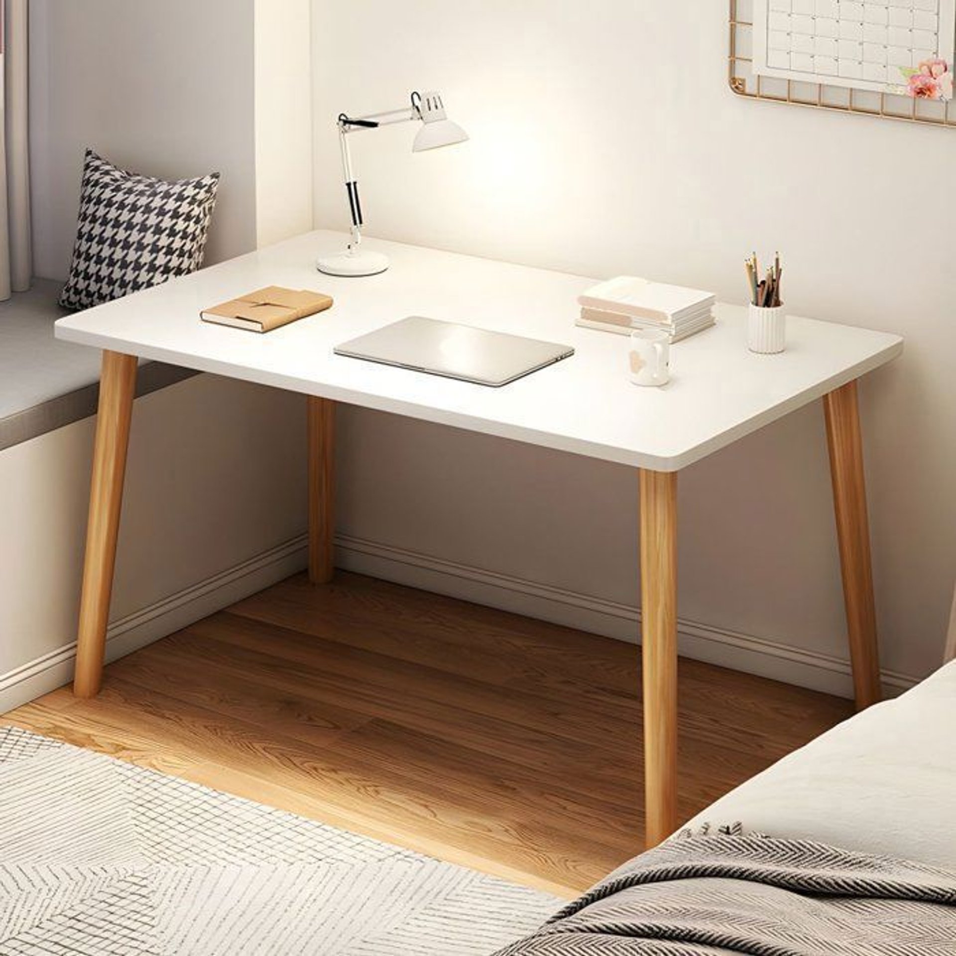 Bureau sans chaise d'étude pour enfants et adultes MDF  - Image 1 of 5