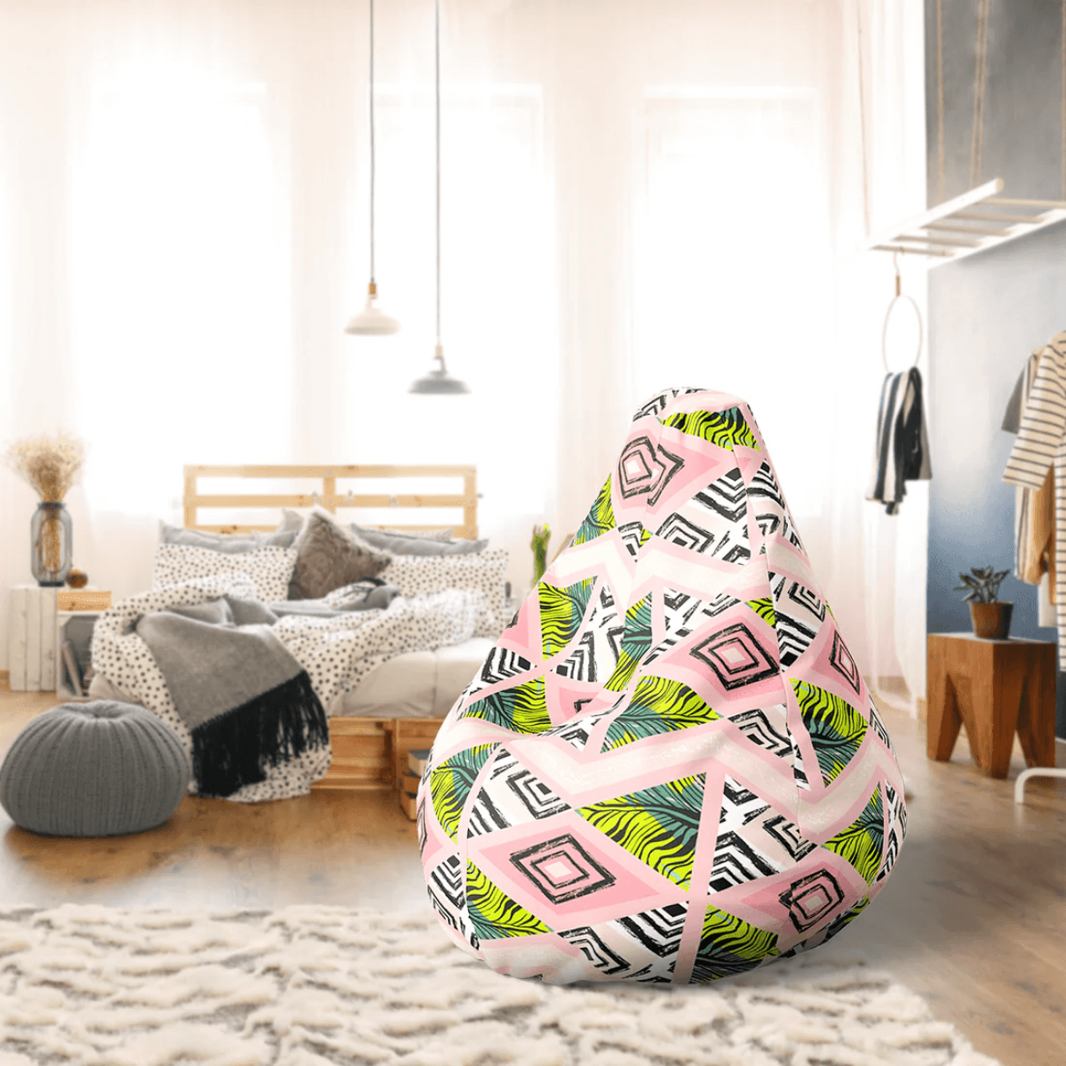  Pouf Aztèque - Image 1 of 1