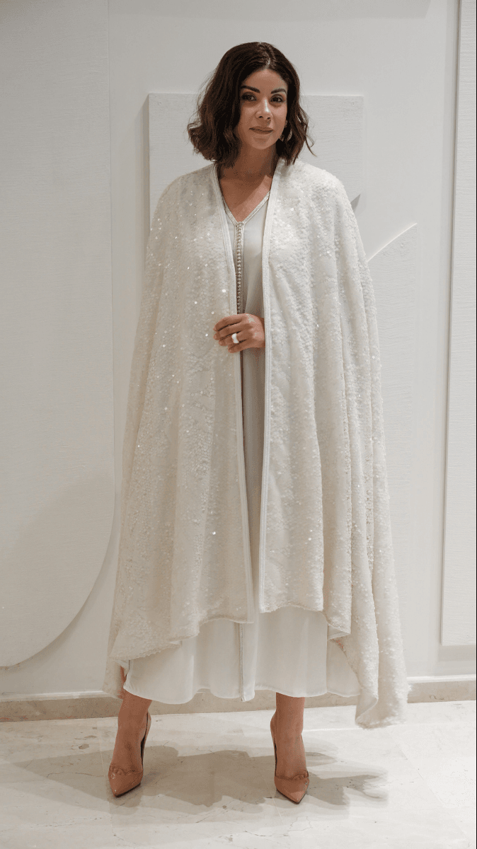 Cape beige en sequins  - Image 1 of 2