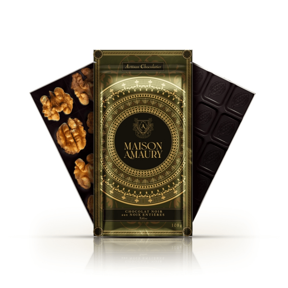 Tablette Chocolat Noir Aux Noix Entières - Image 1 of 4