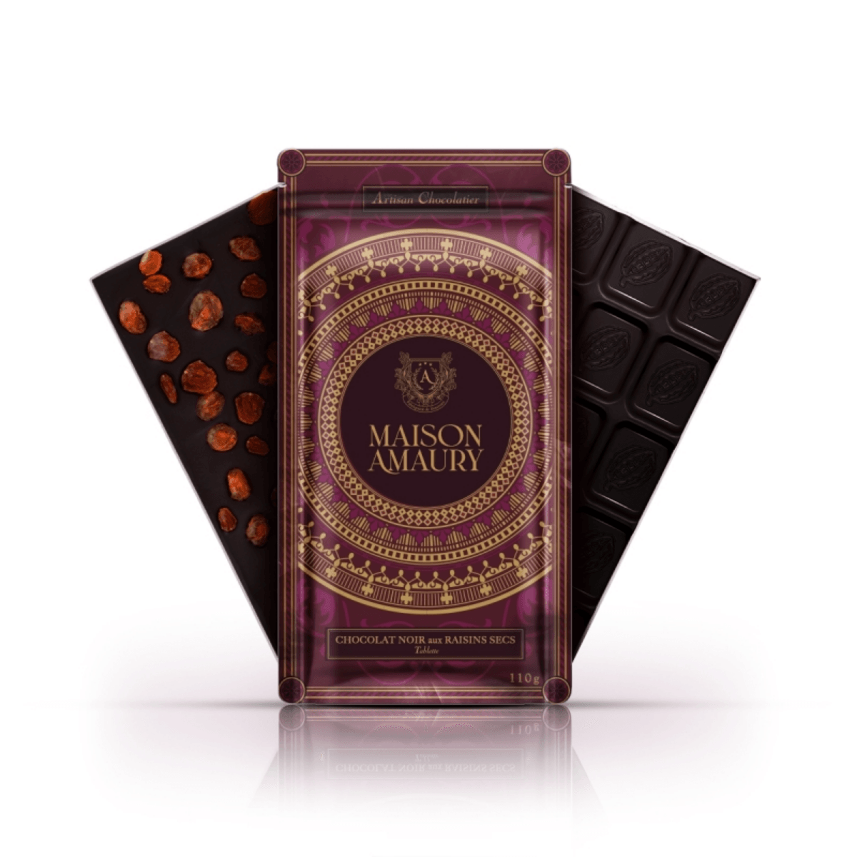 Tablette Chocolat Noir Aux Raisins Secs - Image 1 of 4