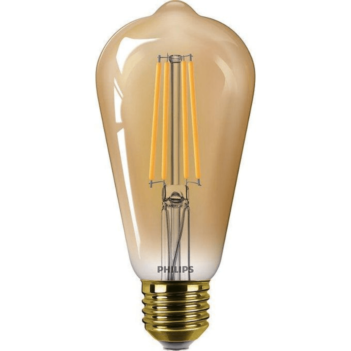 Lot de 4 Ampoules LED Dimmable vintage E27 5,8-50W 640lm 2200K ST64 OR . - Image 1 of 2