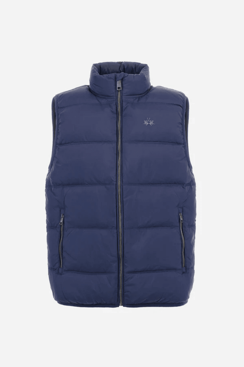 REGULAR FIT GILET in SYNTHETIC FABRIC - Image 1 of 3