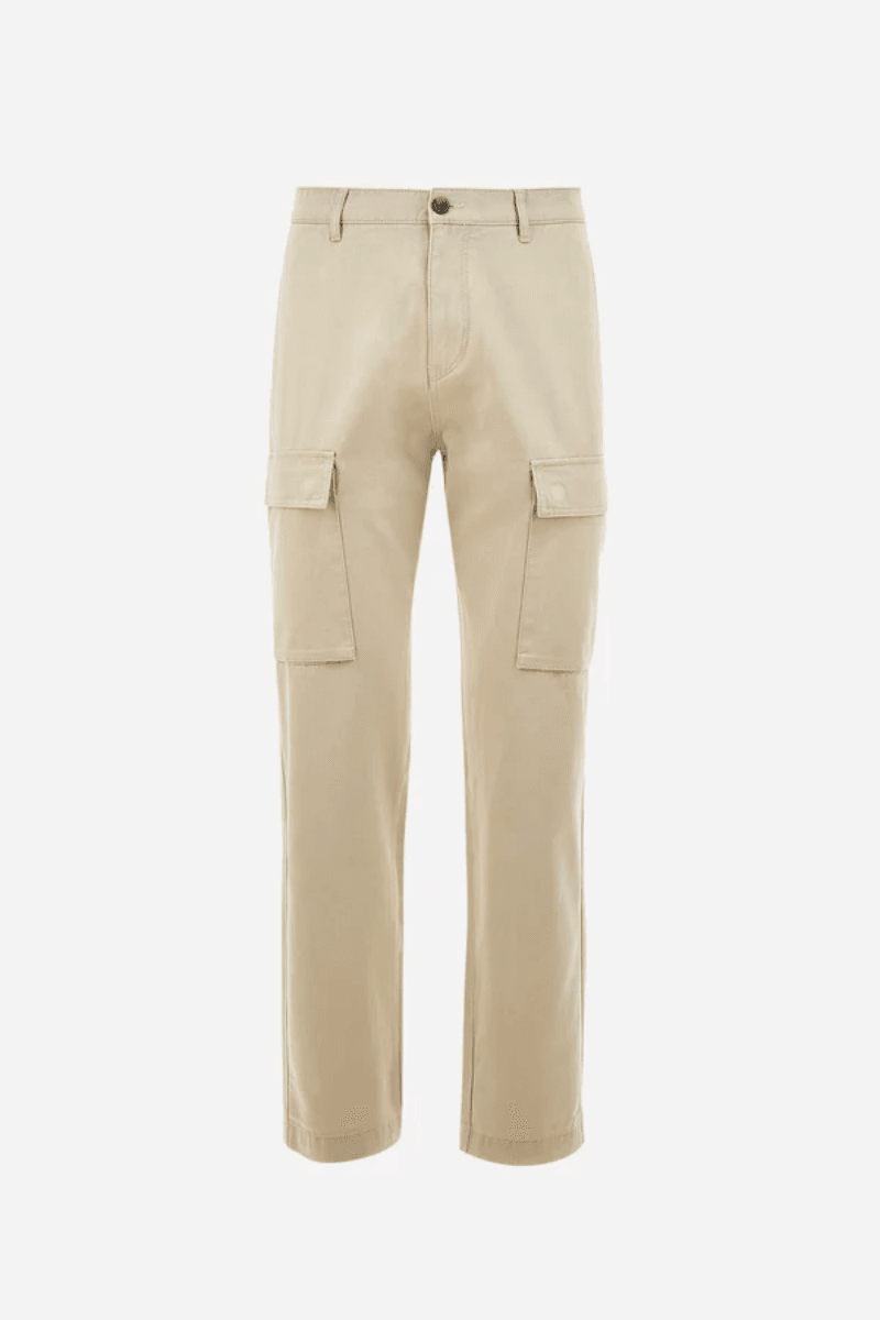 REGULAR FIT COTTON CARGO TROUSERS - ZETTO - Image 1 of 4