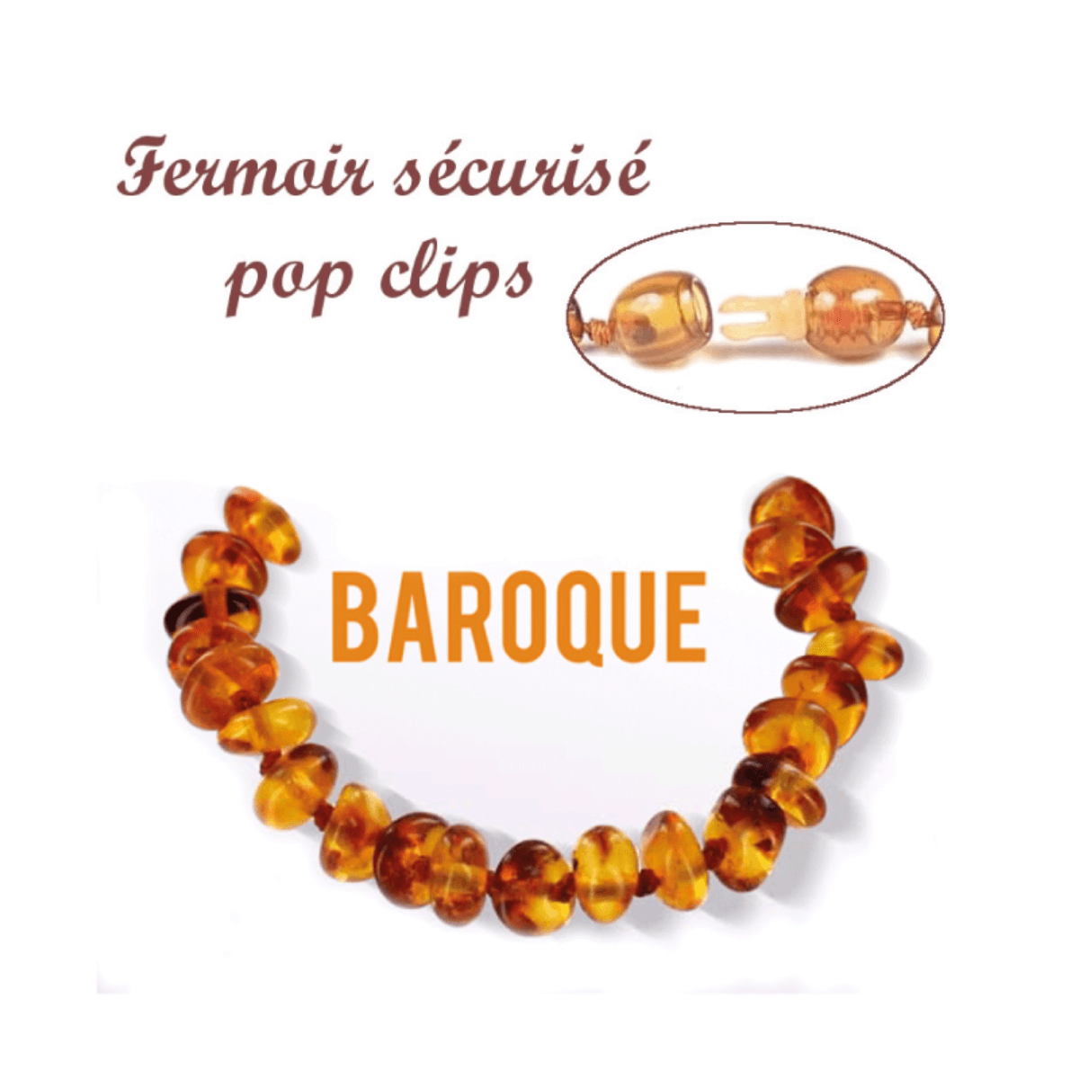 Véritable Collier Dambre - Baroque - Image 1 of 3