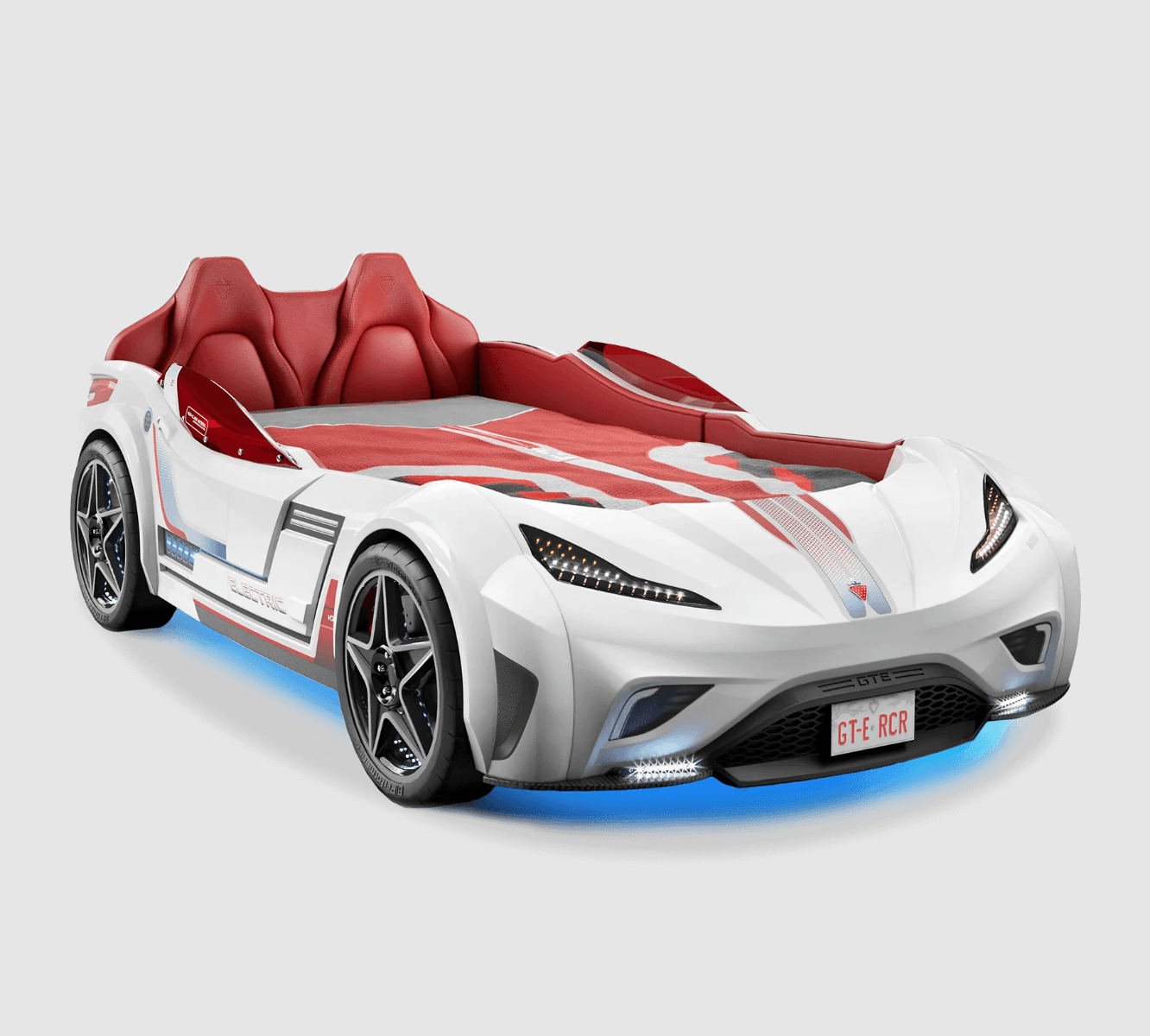 Lit Voiture Gte Blanche (100x190 cm) - Image 1 of 1