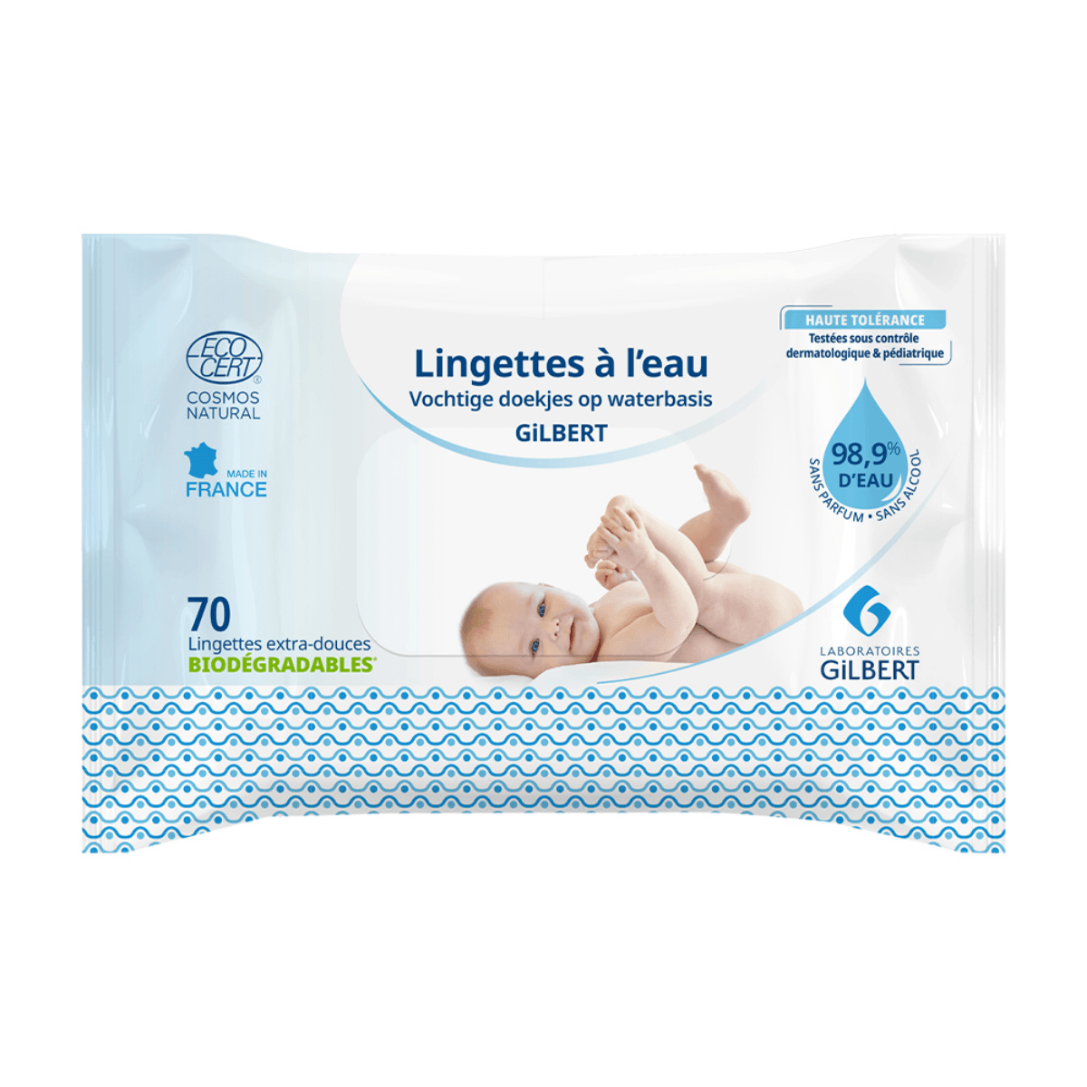 Lingettes À L'eau Biodegradables - Image 1 of 1