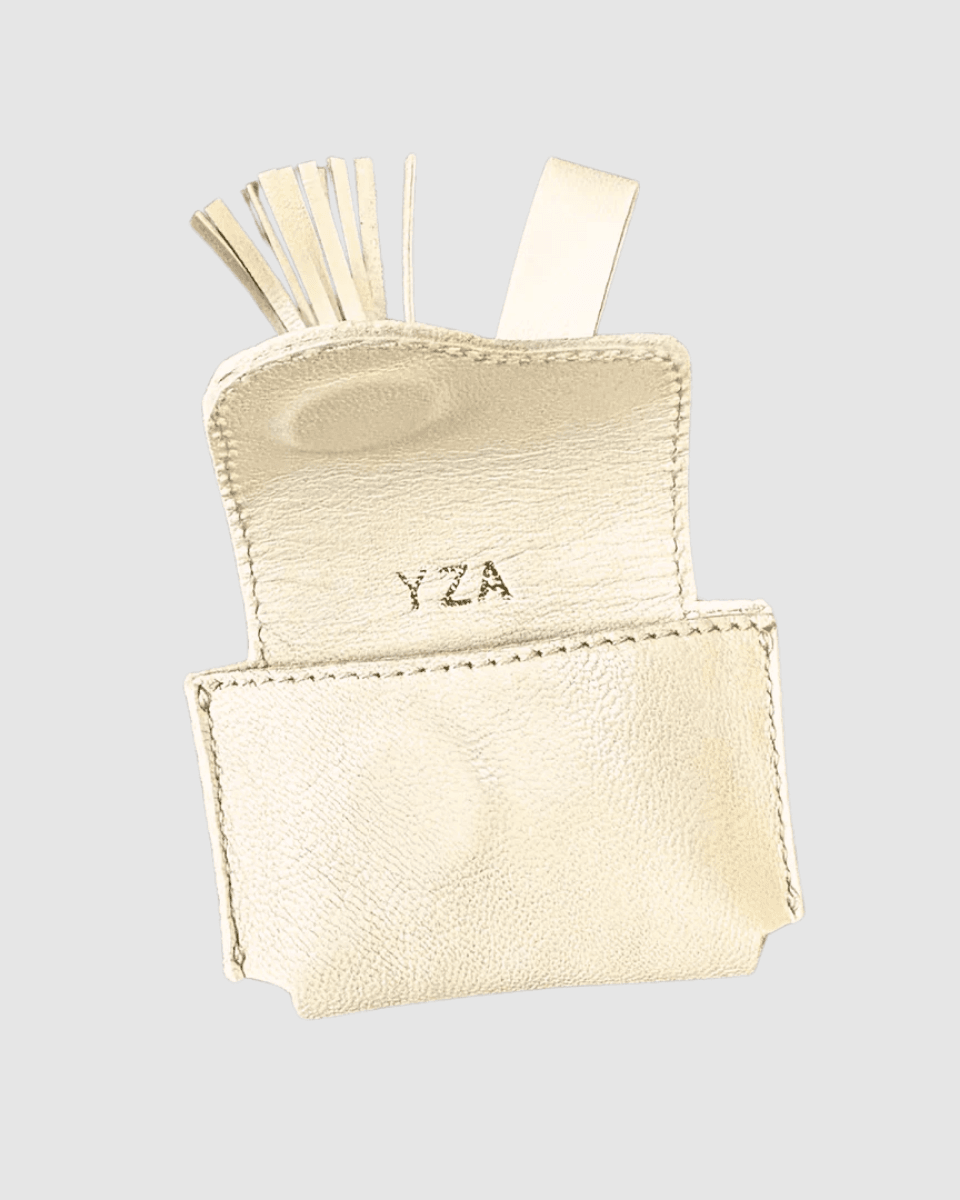 Porte AirPods en cuir “La Vague” Bag Charm made in Marrakesh - Image 1 of 4
