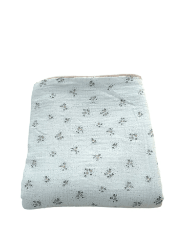 Couverture à motif en gaz de coton - Image 1 of 3