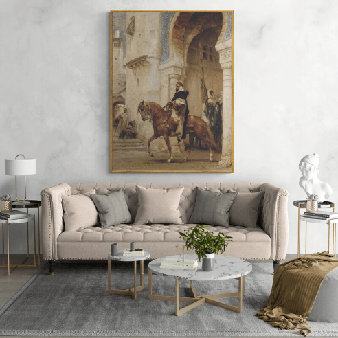 Tableau Chevalier Arabe - Image 1 of 2