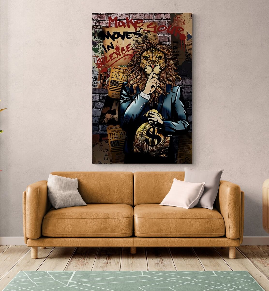 Tableau Lion - Image 1 of 2