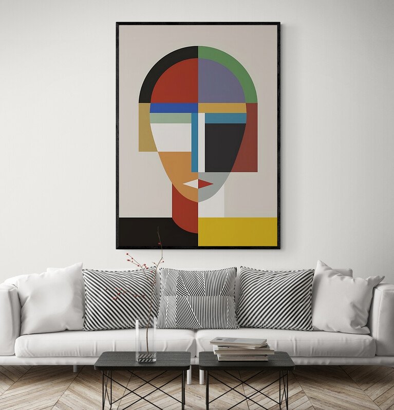 Tableau Colorful Abstract Art - Image 1 of 2