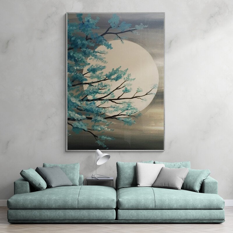 Tableau Tree Moon - Image 1 of 2