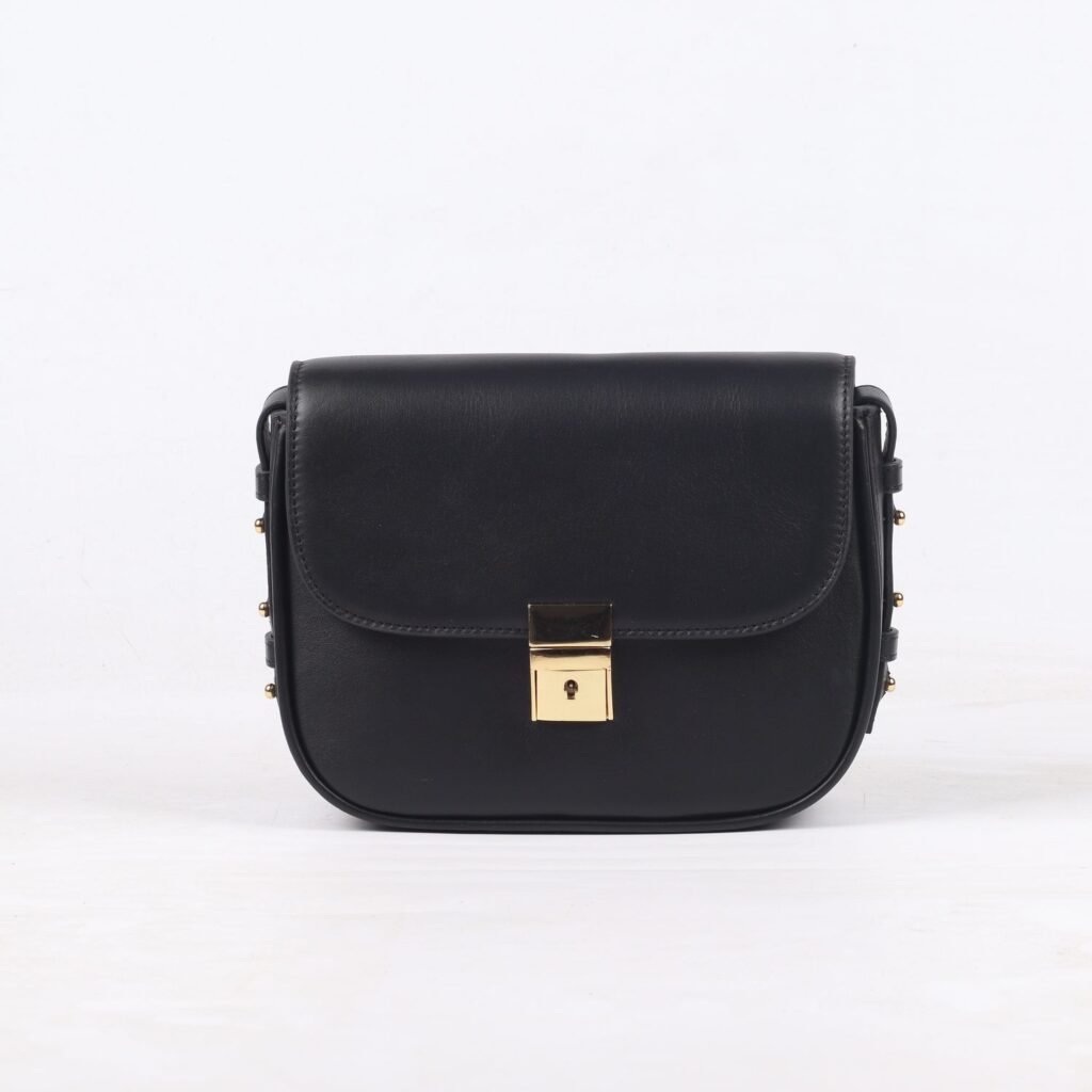 Simone Black Leather Black - Image 1 of 1