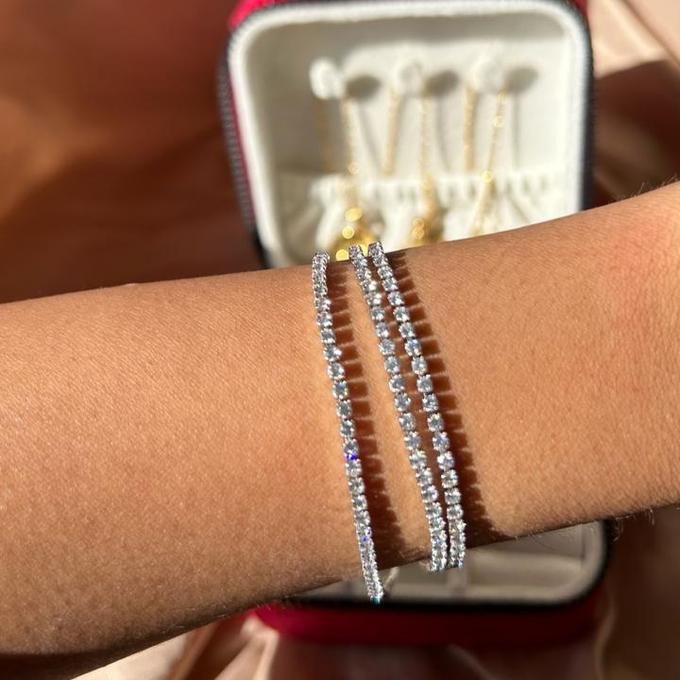 Mini Riviere Bracelet Argenté - Image 1 of 1