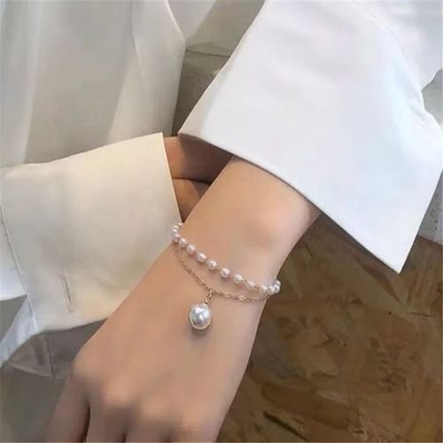 Bracelet Double Chaine en Perles - Image 1 of 1