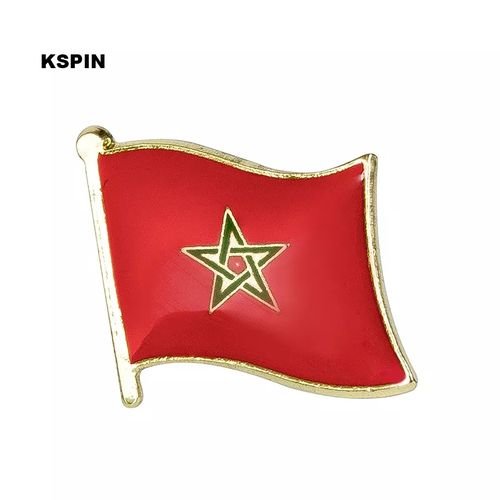 Broches de drapeau national Maroc - Image 1 of 3
