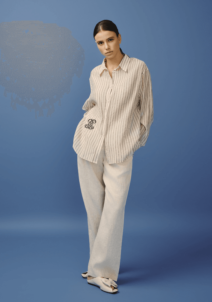 Chemise Beige – Coton & Soie - Image 1 of 1
