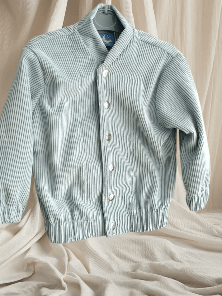 Veste Pour Enfant En Velours - Bleu Ciel - Image 1 of 1