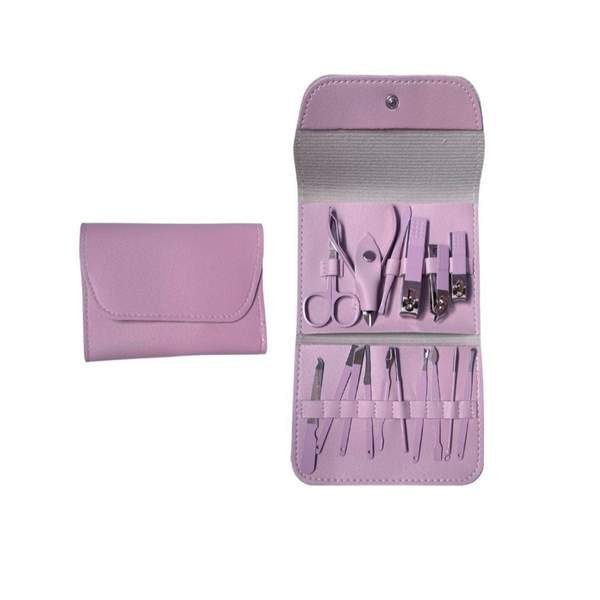 Kit Manucure et Pédicure Professionnel 16 en 1 Mauve - Image 1 of 1