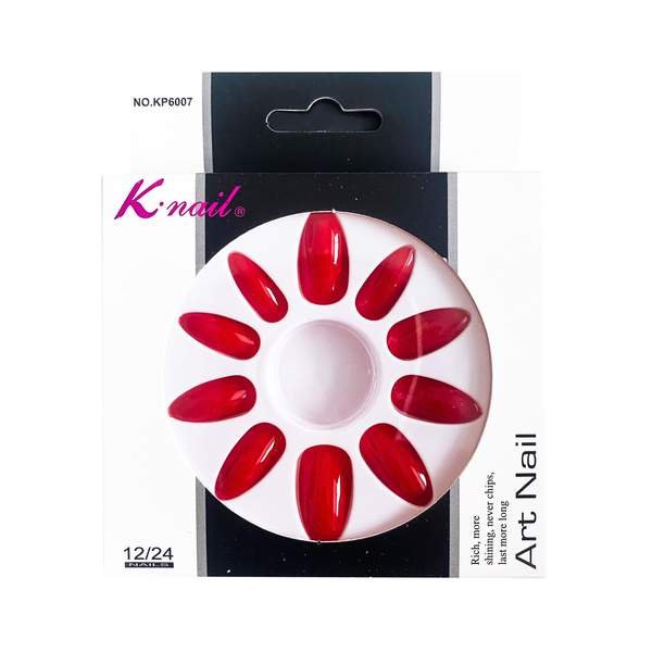 Boîte de 12 Faux Ongles Rouge A-01 - Image 1 of 1