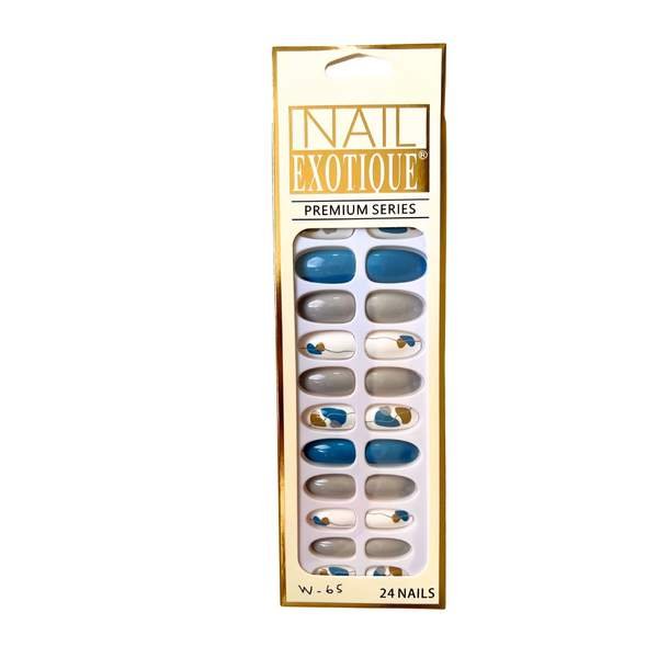 24 Pièces Faux Ongles Adhésif Double Face W-65 - Image 1 of 1