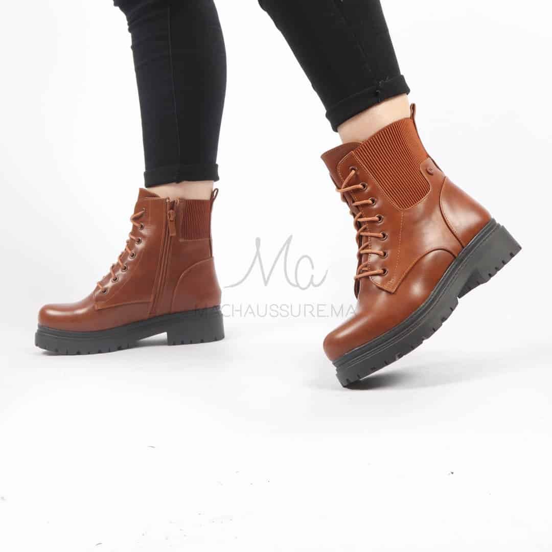 Helga - Bottines En Tabac - Image 1 of 2