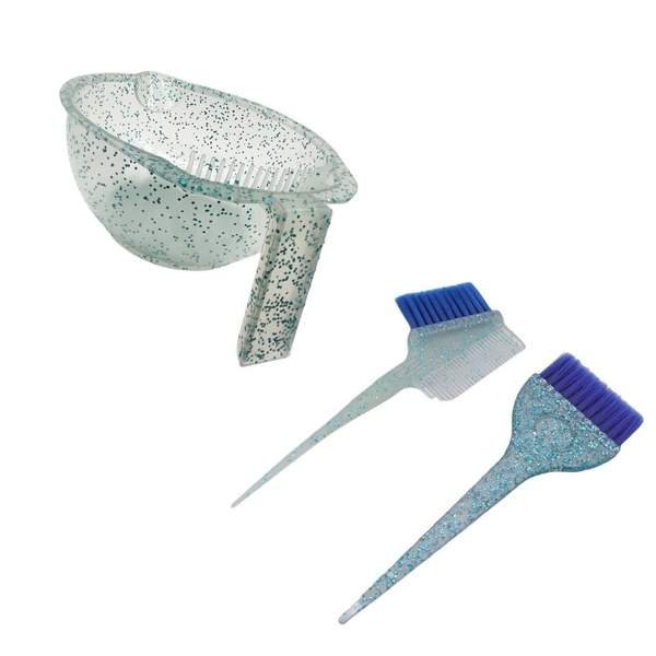 Kit Outil Coloration Cheveux Bol Mélange 2 Peignes Brosses Colorant - Image 1 of 1