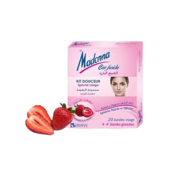 Madonna Bandes de Cire Froide Visage Peaux Sensible Rose - Image 1 of 1