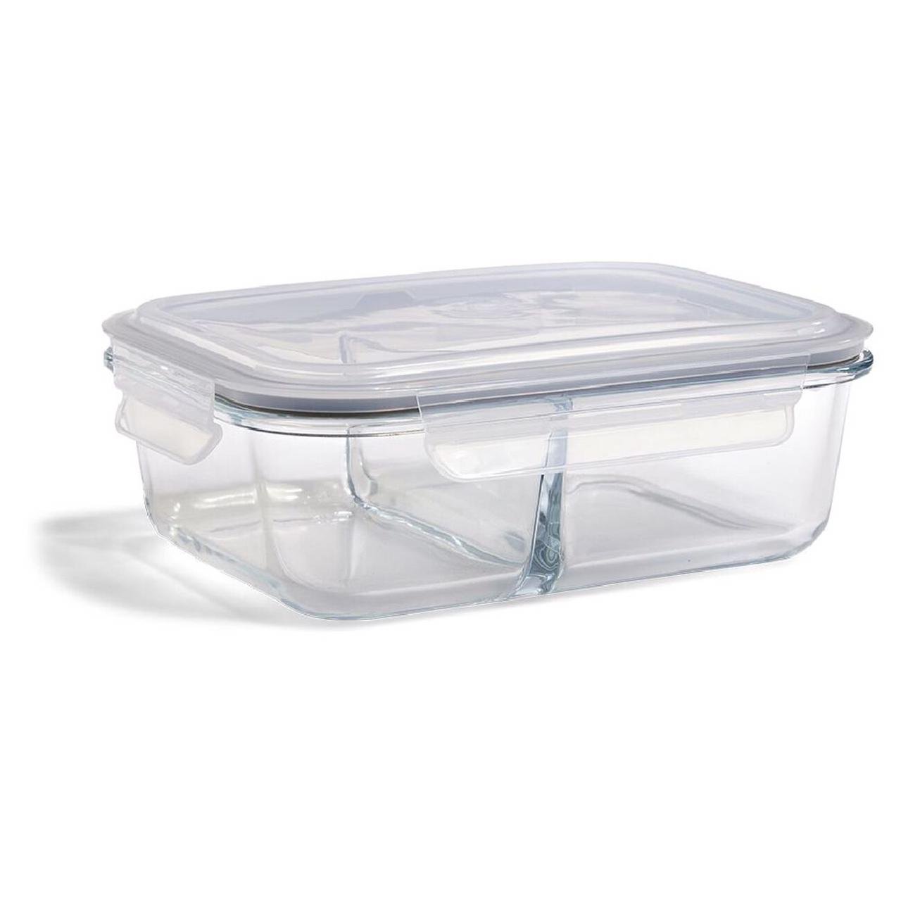 Set 2 boîtes en verre avec couvercles pour conservation GM 22/17cm/H7cm - Image 1 of 2