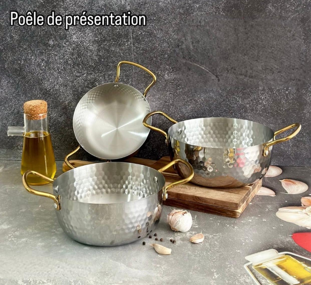 Poêle Argentée de Présentation - Image 1 of 2