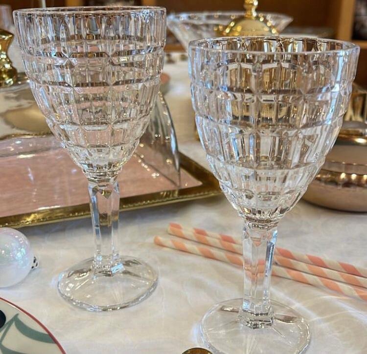 Set De 6 Verres à Pied Transparent  Cristal - Image 1 of 3