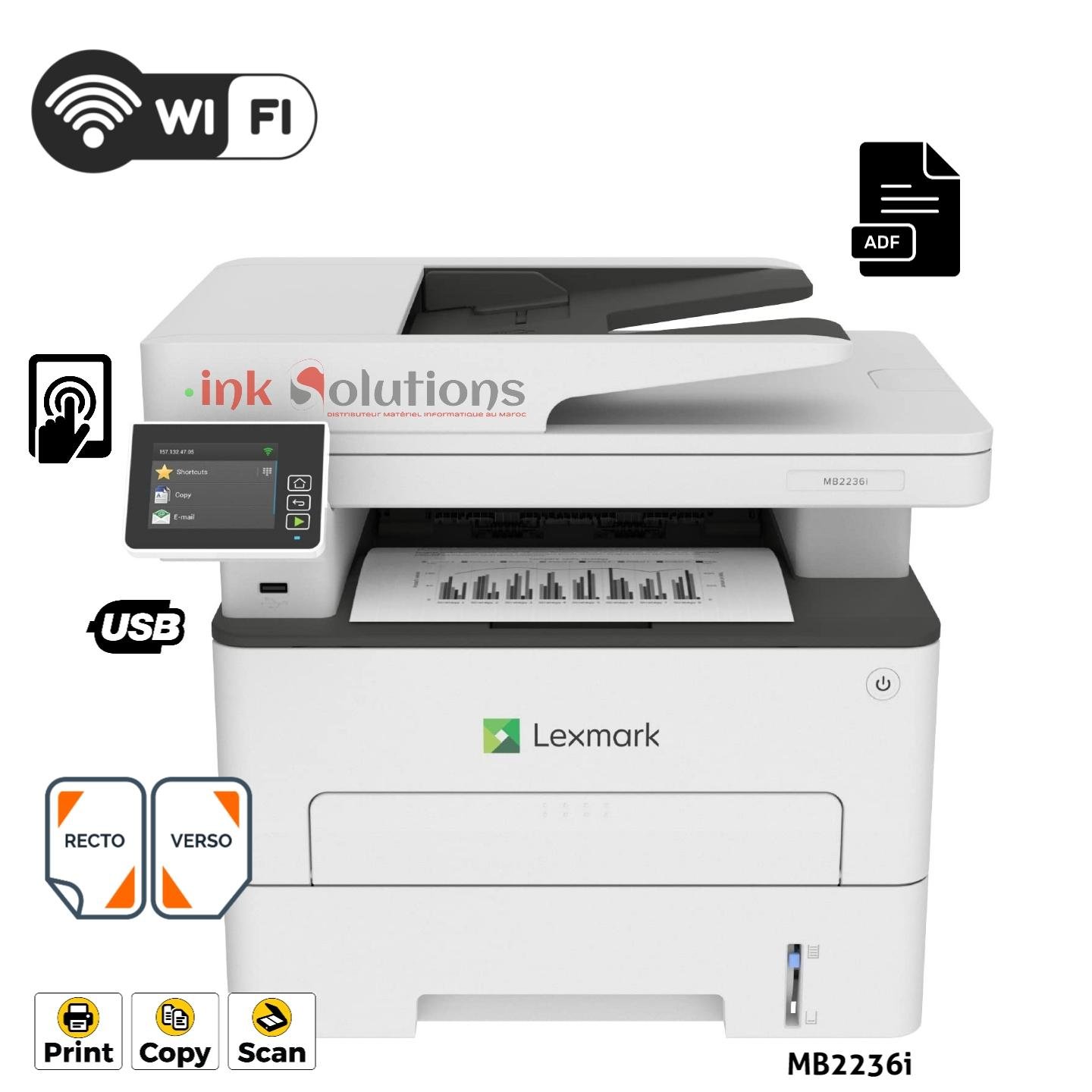 Imprimante Multifonction Laser Monochrome MB2236i - Image 1 of 4