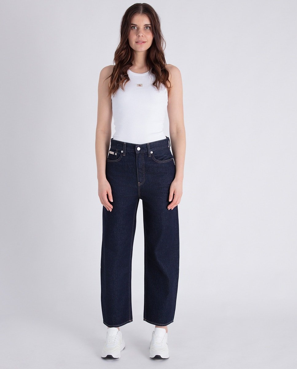 High Rise Barrel Jeans - Image 1 of 4
