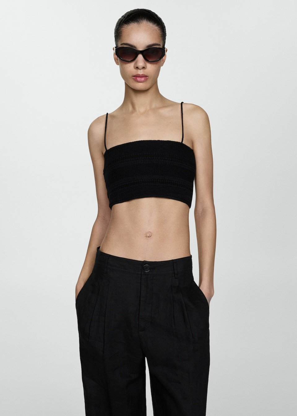 Crop Top Texturé - Image 1 of 4