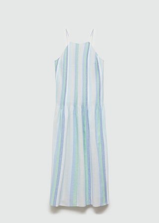 Robe Lin Rayée - Image 1 of 4